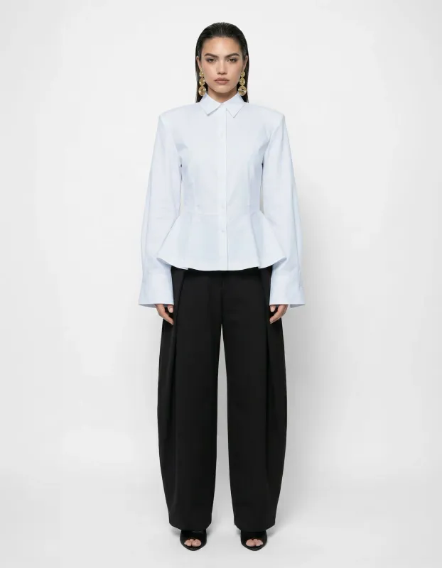 Shoeby Peplum Blouse Wit