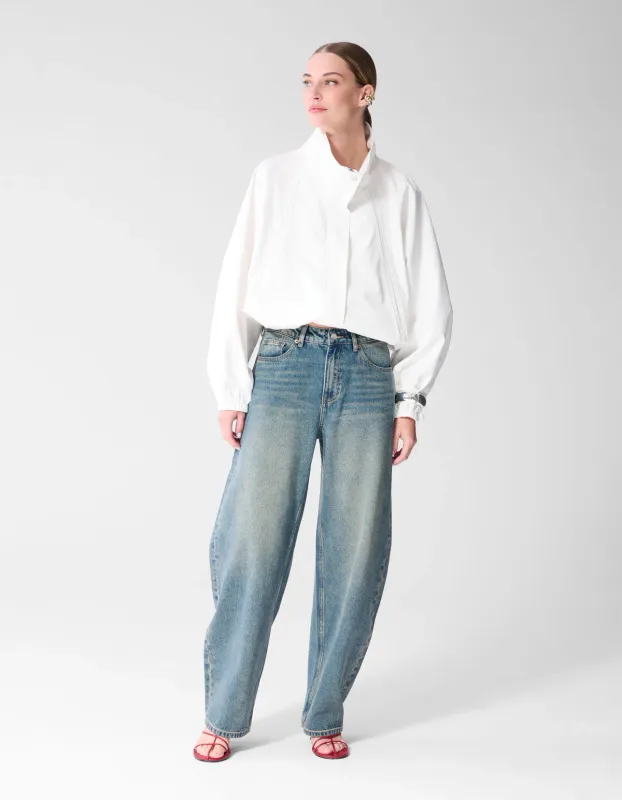 Shoeby Baggy Fit Tinted Jeans Donkerblauw