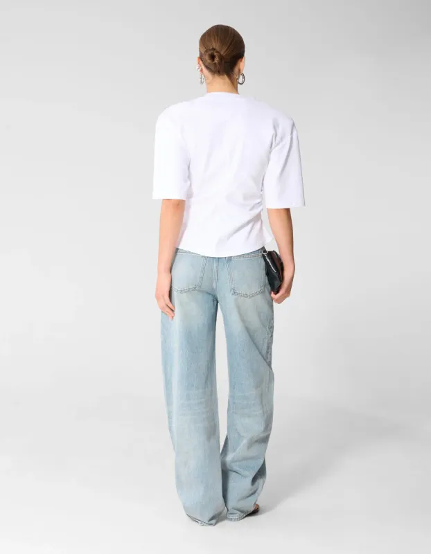 Shoeby Heavy Barrel Fit Jeans Lichtblauw