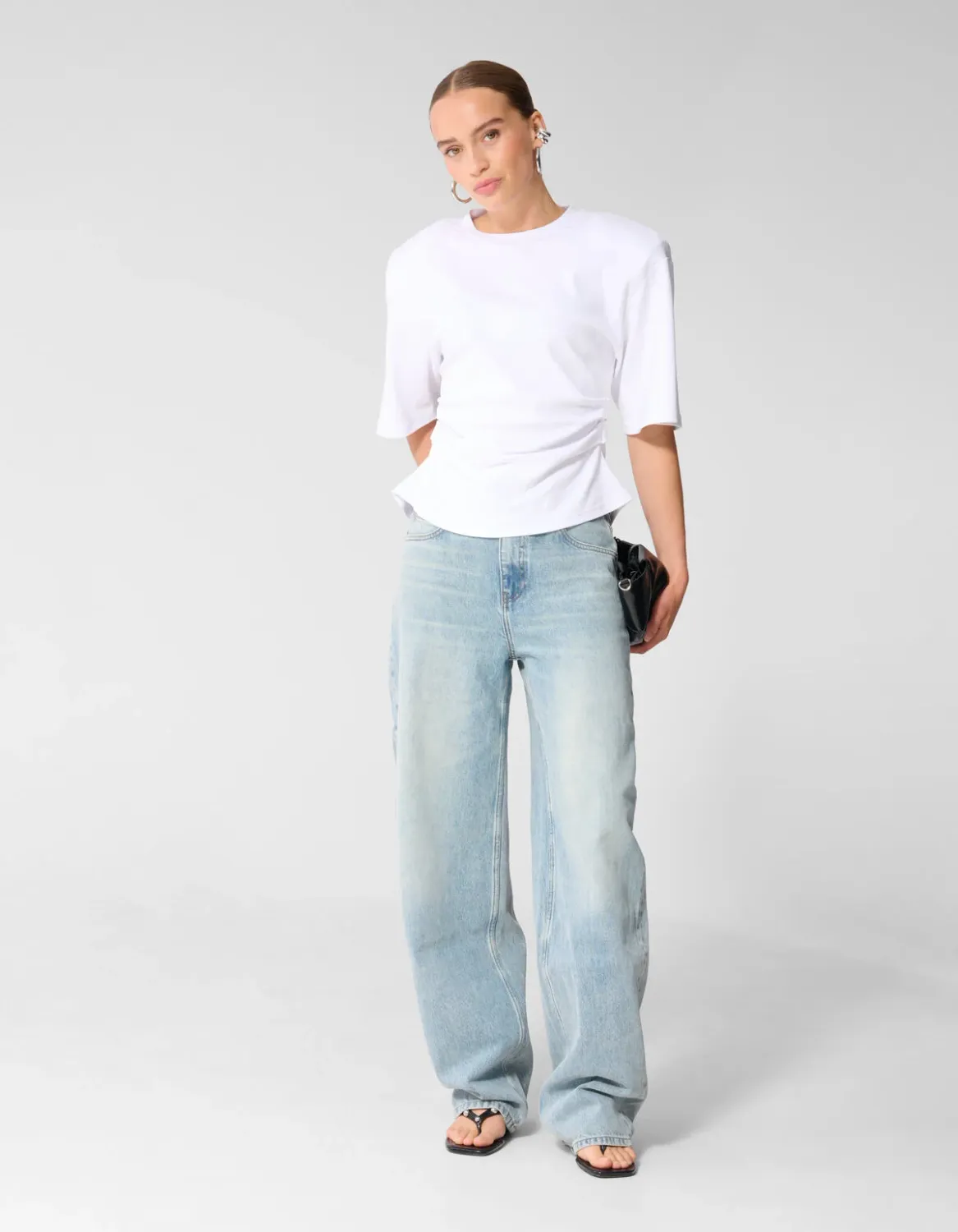 Shoeby Heavy Barrel Fit Jeans Lichtblauw