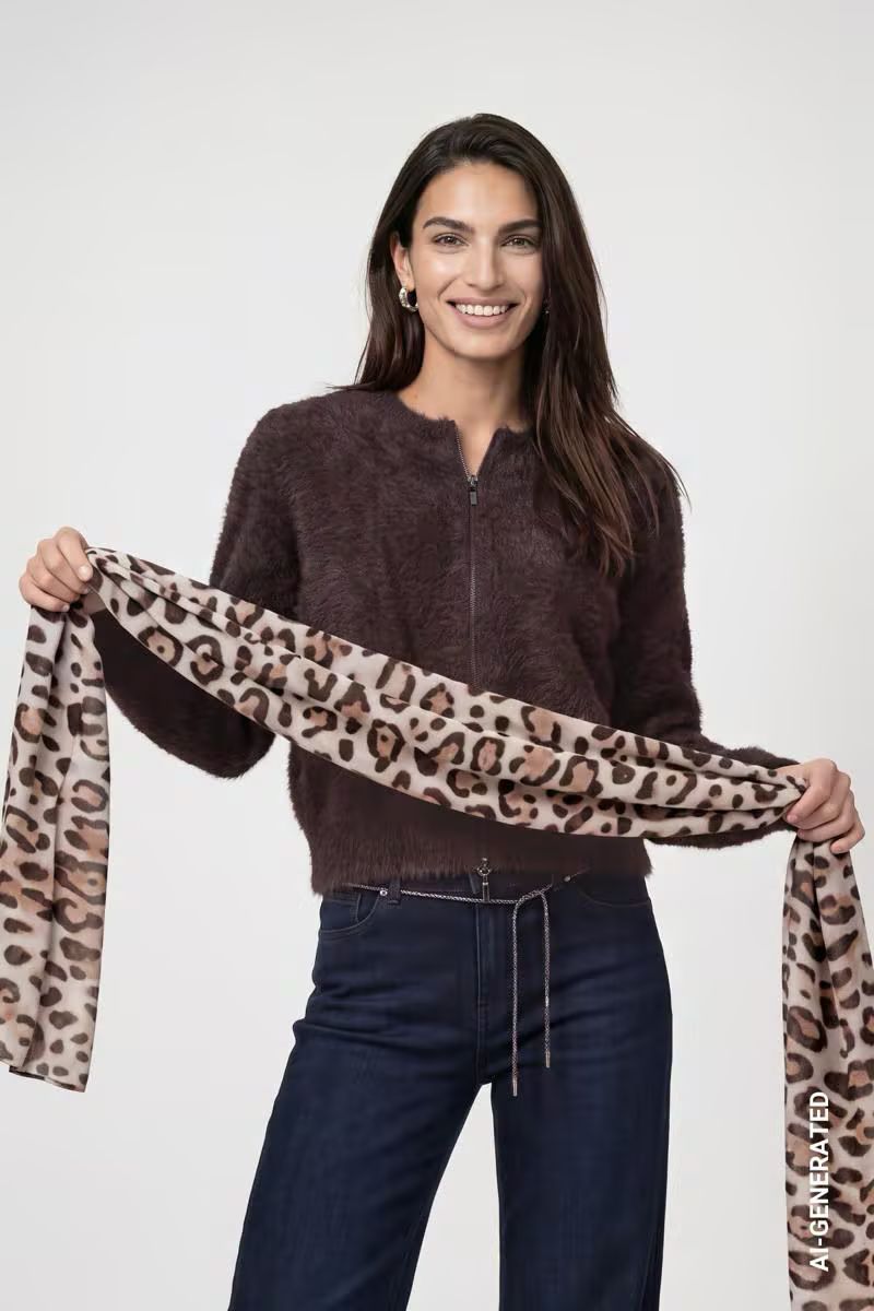 Monari Sjaal Bruin