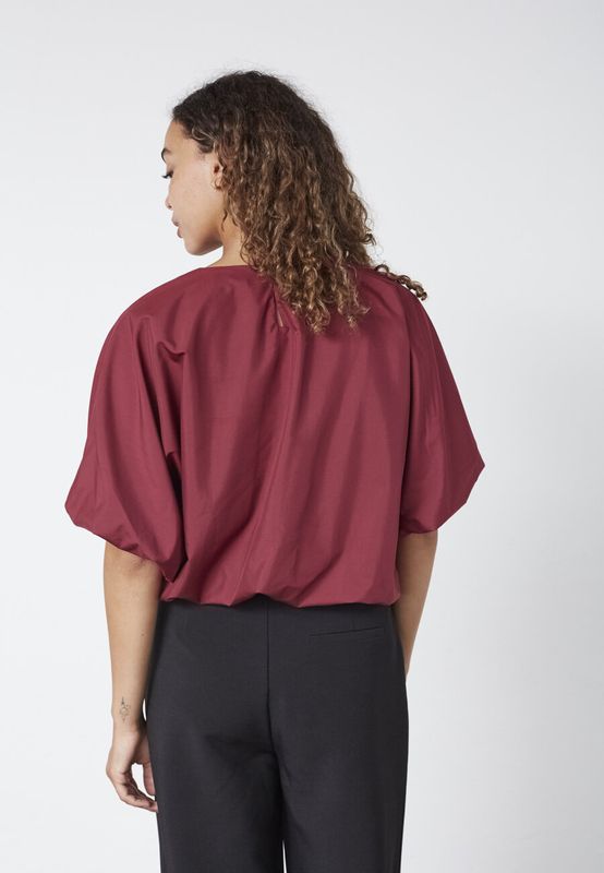 Sisters Point Gufo blouse top bordeaux