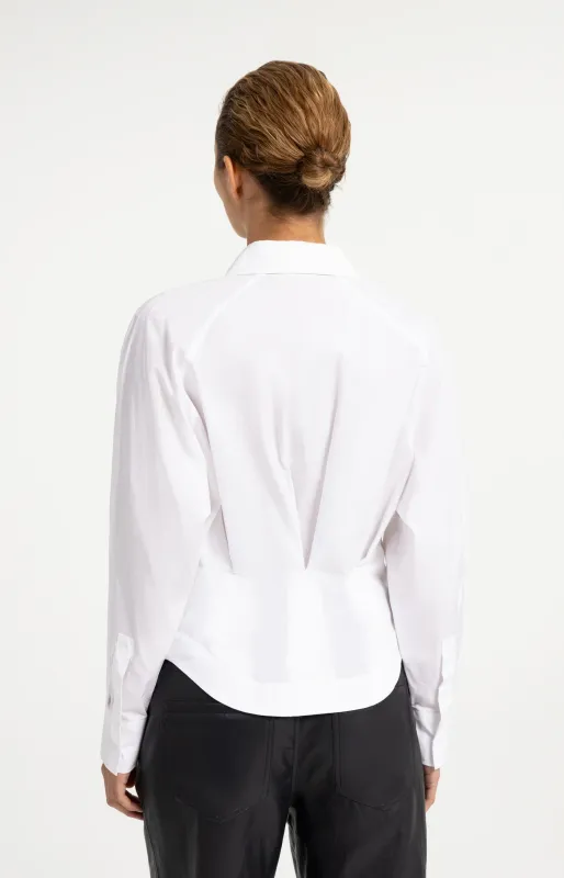 Yaya Blouse met tailleaccent en plooidetail