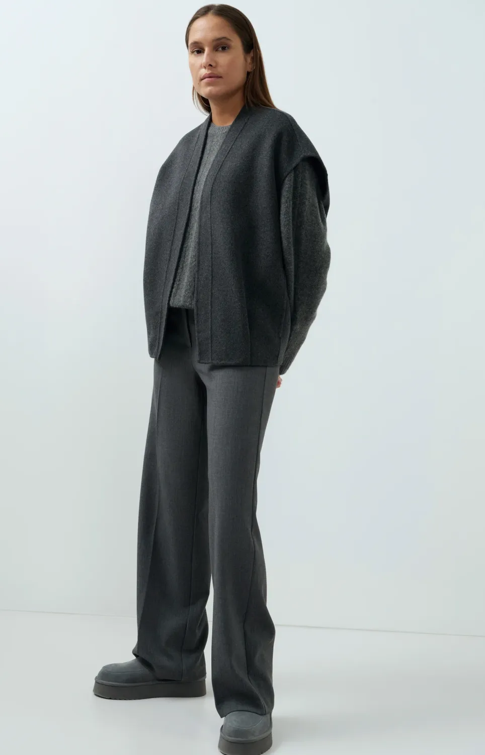 Yaya Geweven pantalon met rechte pijpen