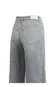 YaYa Denim jeans met wijde pijpen en naaddetails Grijs