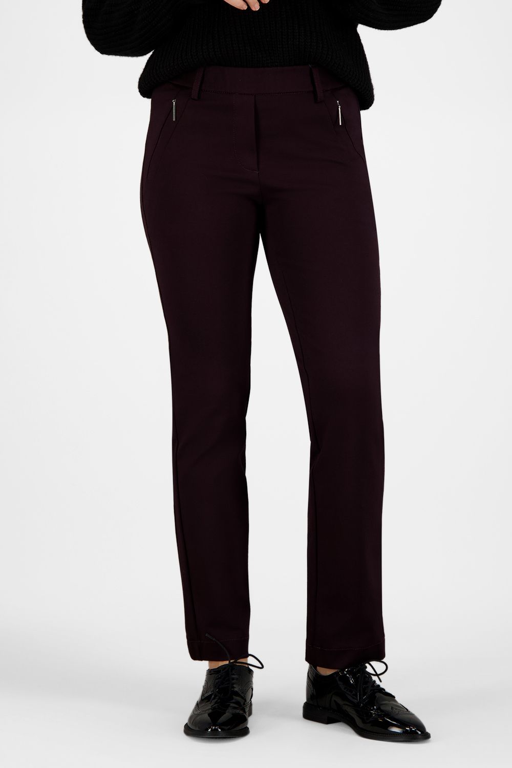 Gardeur slim fit broek rood