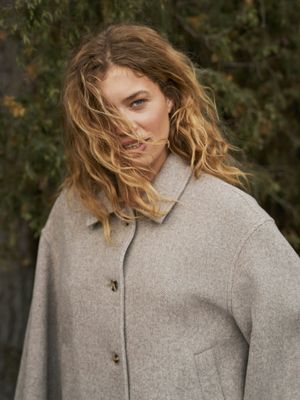 Neo Noir Hamra Herringbone Twill Jacket Beige