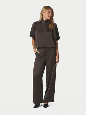 Neo Noir Parisa Heavy Sateen Blouse Bruin