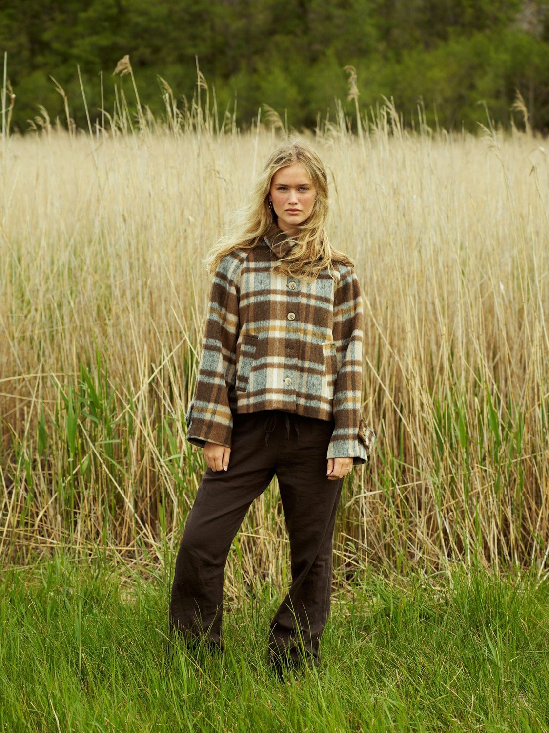 Neo Noir Quinn Check Jacket ruit