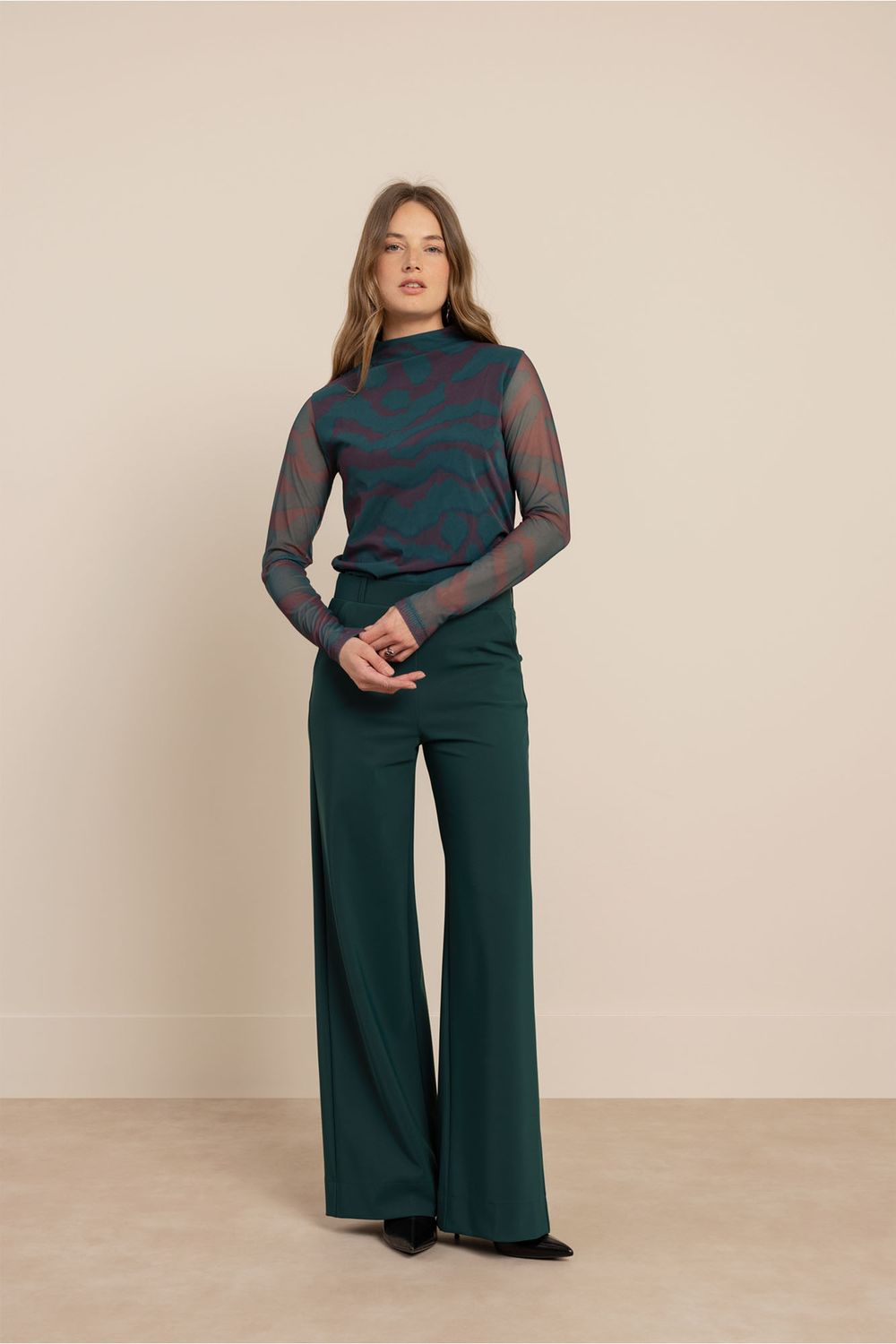 Studio Anneloes Lexie bonded trousers Groen