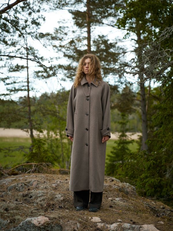 Neo Noir Keaton  Coat Taupe