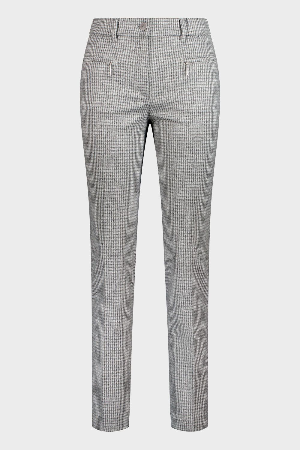 Gardeur slim broek grijs