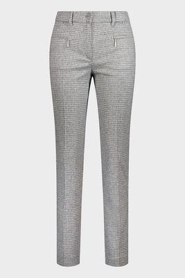 Gardeur slim broek grijs
