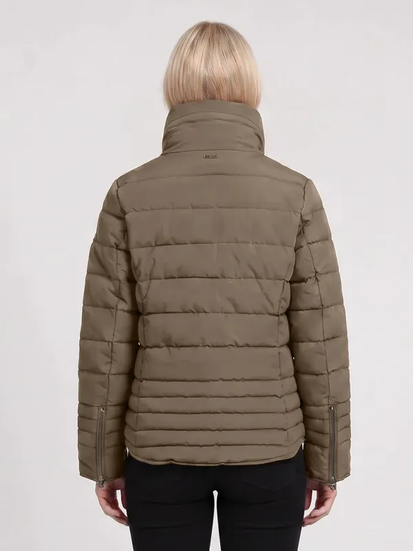 Covered GRS Ria winterjas taupe