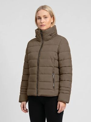 Covered GRS Ria winterjas taupe