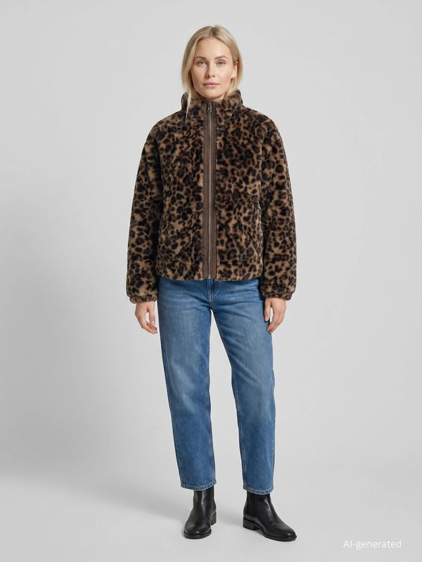 Covered Ladies KNITTED jacket Bruin