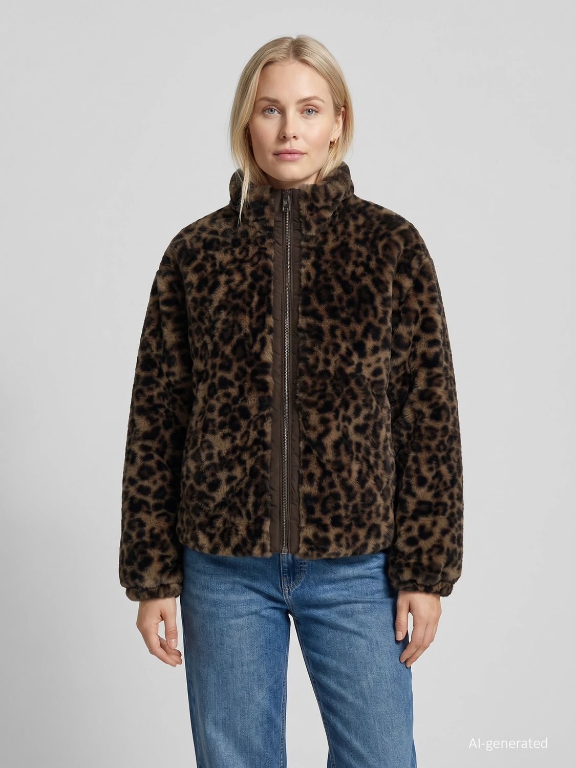 Covered Ladies KNITTED jacket Bruin