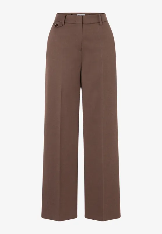 More &amp; More wide leg broek bruin