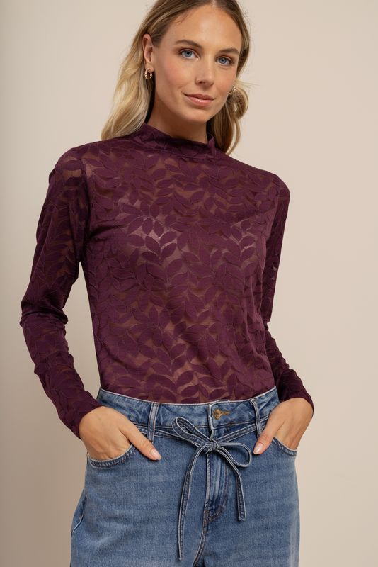 Studio Anneloes Reagan lace top Paars