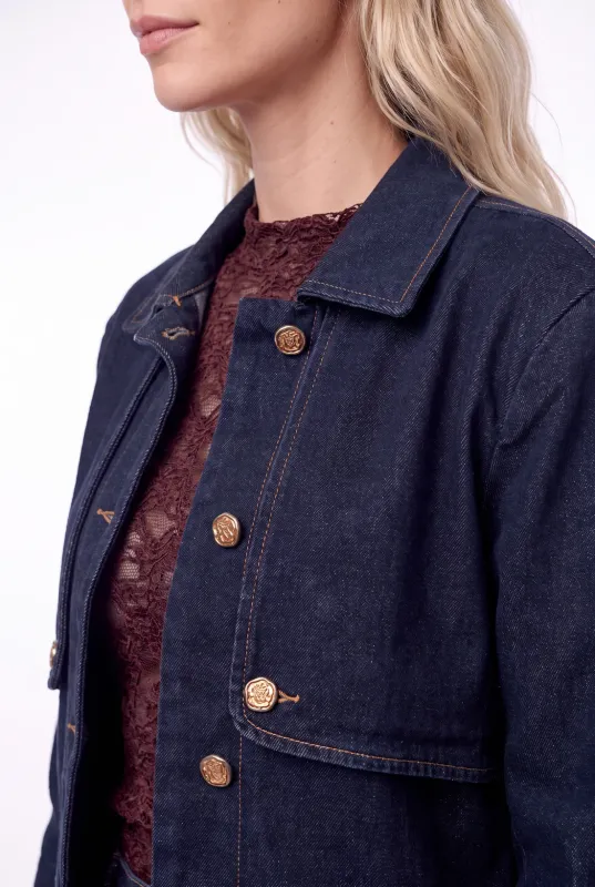 Florez Zoe Jeans Jacket Blauw