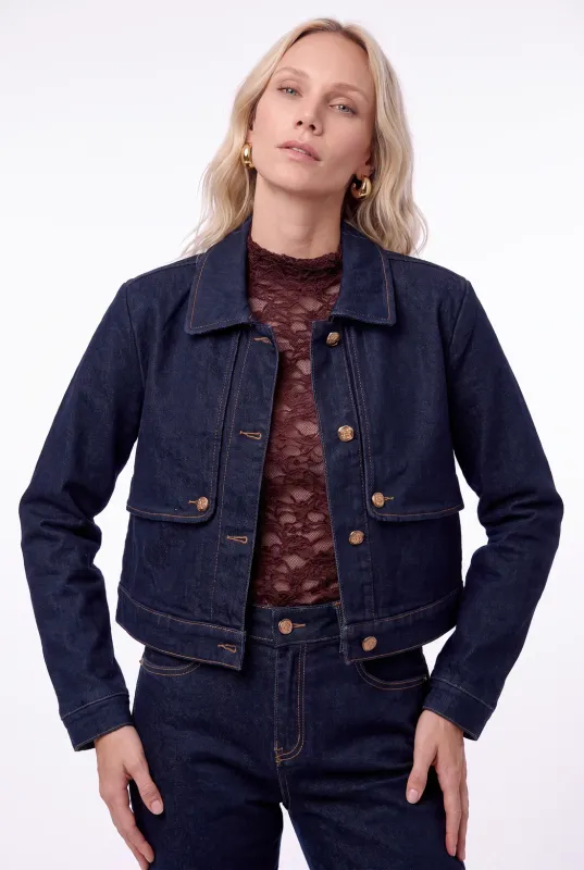 Florez Zoe Jeans Jacket Blauw