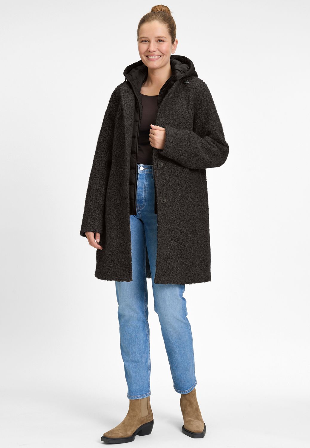 Covered Ladies KNITTED jacket Bruin
