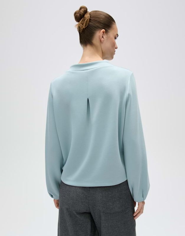 Opus Sweatshirt met plooidetail op de rug, regular fit