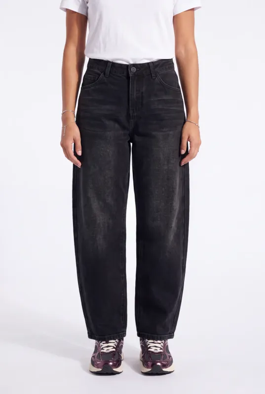 Florez Floor Barrel Jeans Zwart