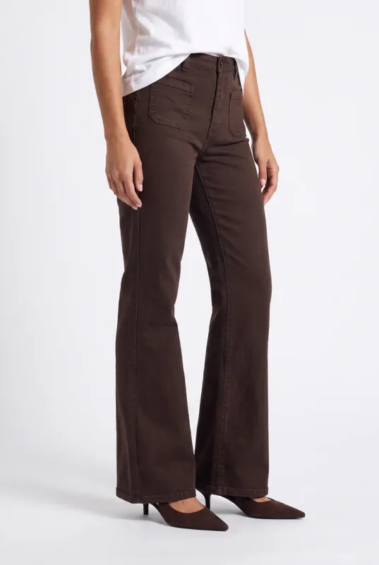 Florez Ana Flared Pocket Bruin