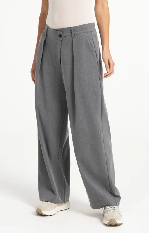 YAYA pantalon overslagsluiting Grijs