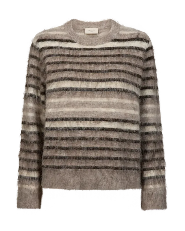 Freequent FQLIPPI Pluizige trui Bruin/Beige