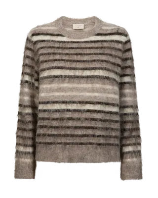Freequent FQLIPPI Pluizige trui Bruin/Beige
