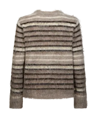 Freequent FQLIPPI Pluizige trui Bruin/Beige