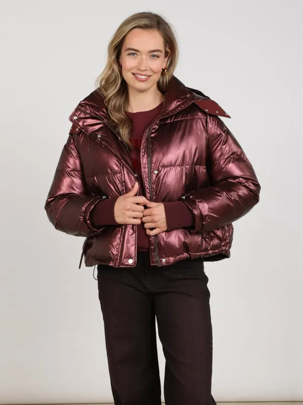 Nukus Melodi Winterjas Metallic Rood