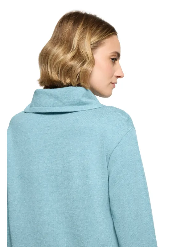 Betty Barclay Trui met openstaande kraag blauw