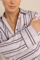 Studio Anneloes streep Blouse Paars