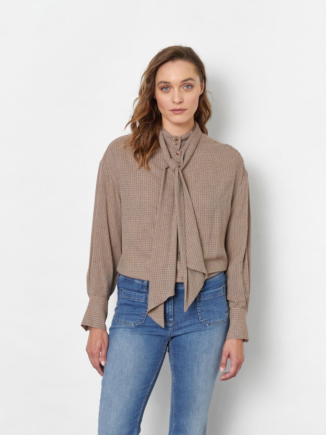 Toni Alva Blouse Bruin