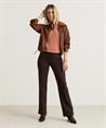 Toni Jenny Wide Leg Broek Bruin