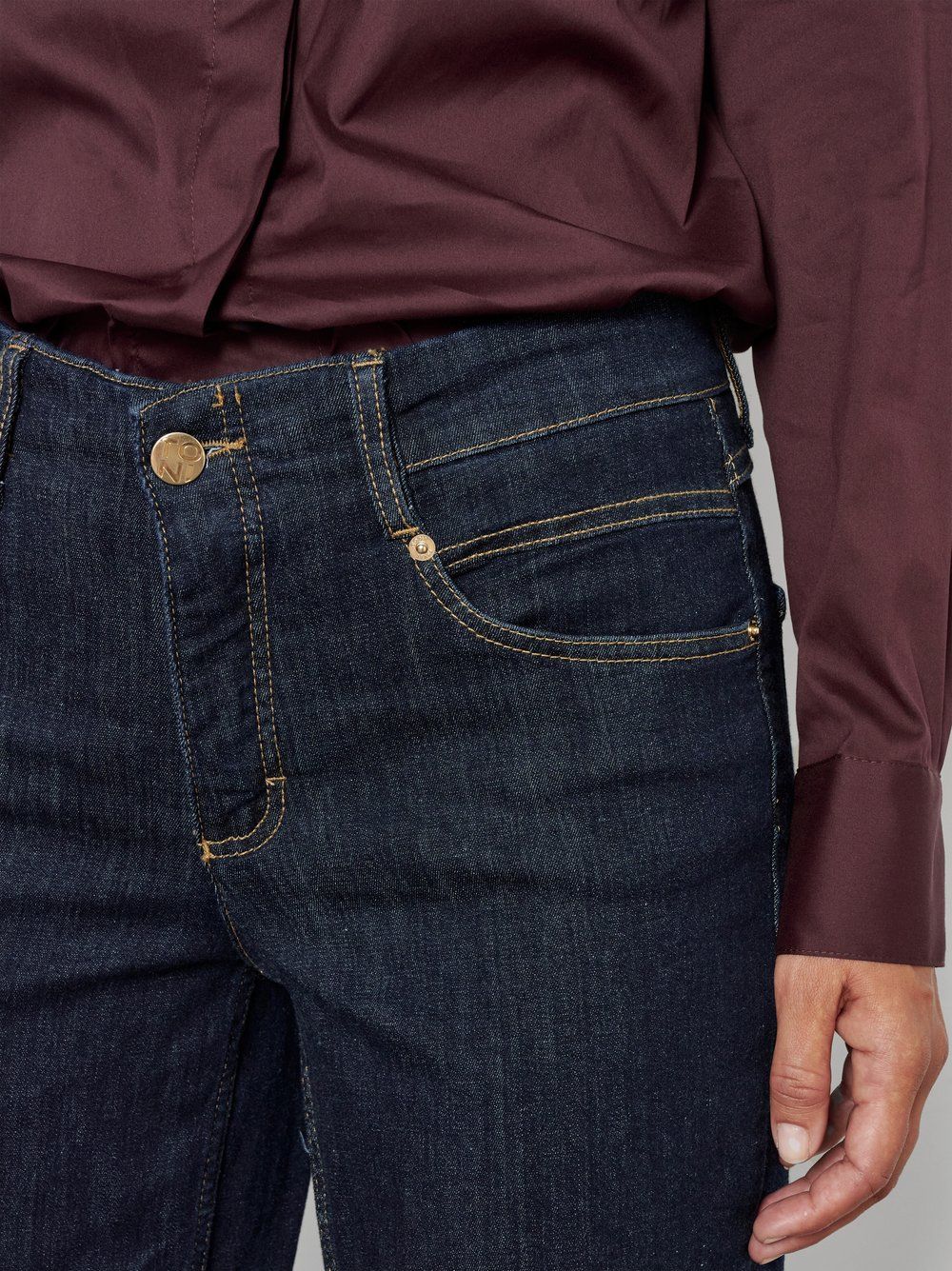 Toni Liv Wide Broek Blauw