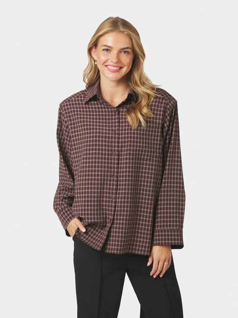 Neo Noir Anella Blouse Bruin