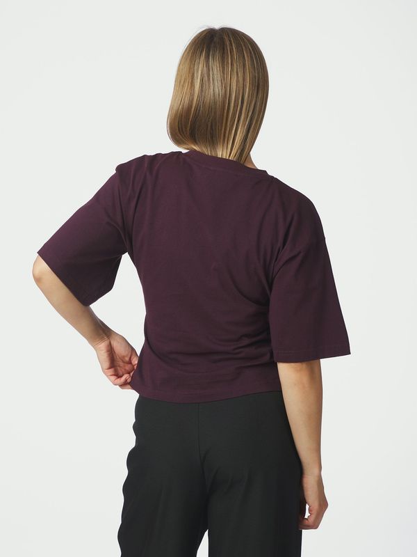 Neo Noir Asha Boxy Tee Bordeaux