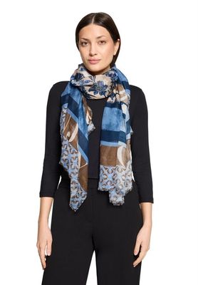 Betty Barclay sjaal blauw print