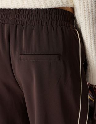 Shoeby sporty wide leg donkerbruin