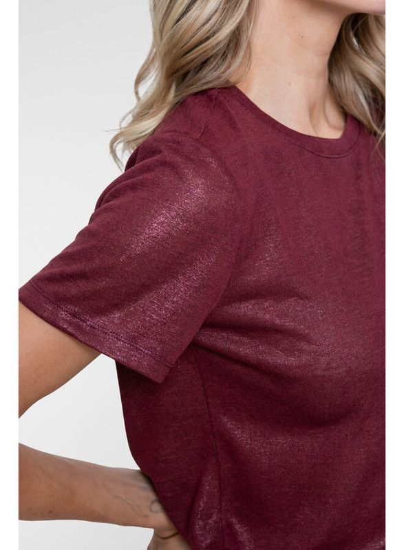 Geisha T-shirt round neck foil Rood