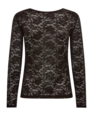 Freequent Kanten Shirt Bruin