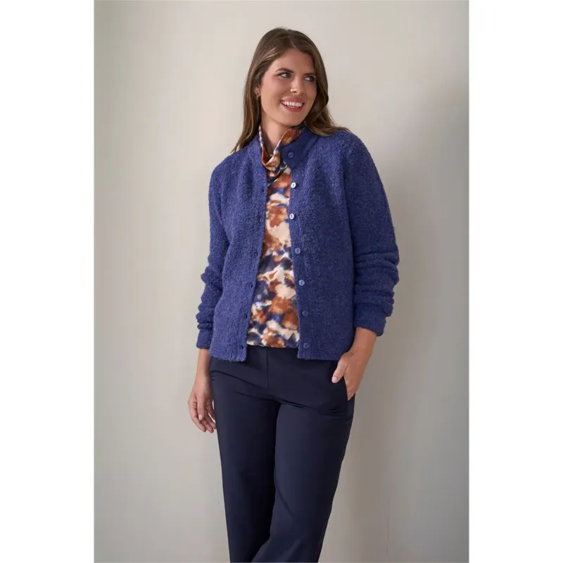 Roberto Sarto Blouson kol print Bruin/Blauw