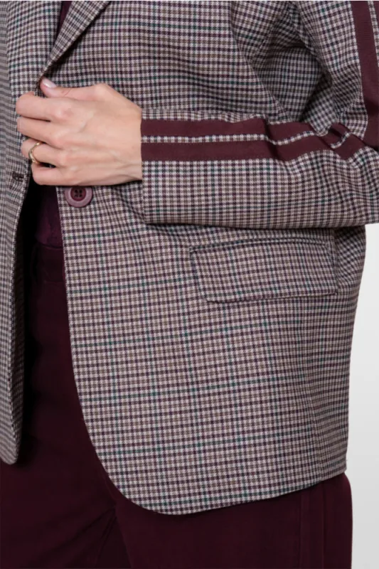 Geisha Blazer check Rood