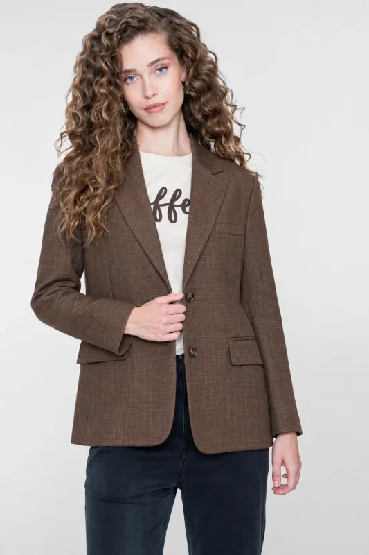 Geisha Blazer check Bruin