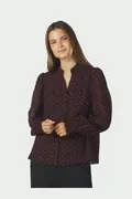 Neo Noir Astrida Polka Dot blouse Rood