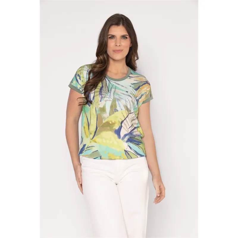 Roberto Sarto Blouson ronde hals Groen Roberto Sarto Blouson ronde hals Groen